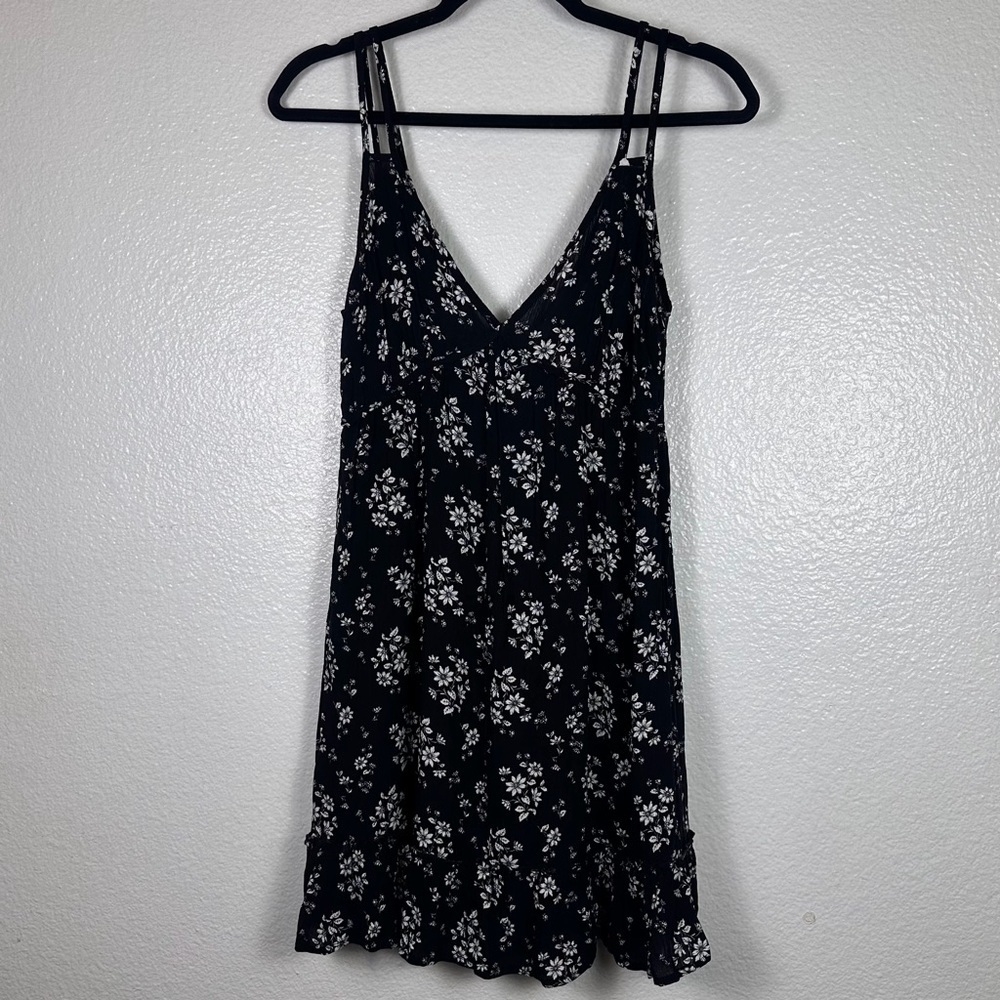Elodie Women's Black Floral Mini Slip Dress Size S